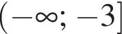  левая круг­лая скоб­ка минус бес­ко­неч­ность ; минус 3 пра­вая квад­рат­ная скоб­ка 