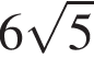 6 ко­рень из 5 